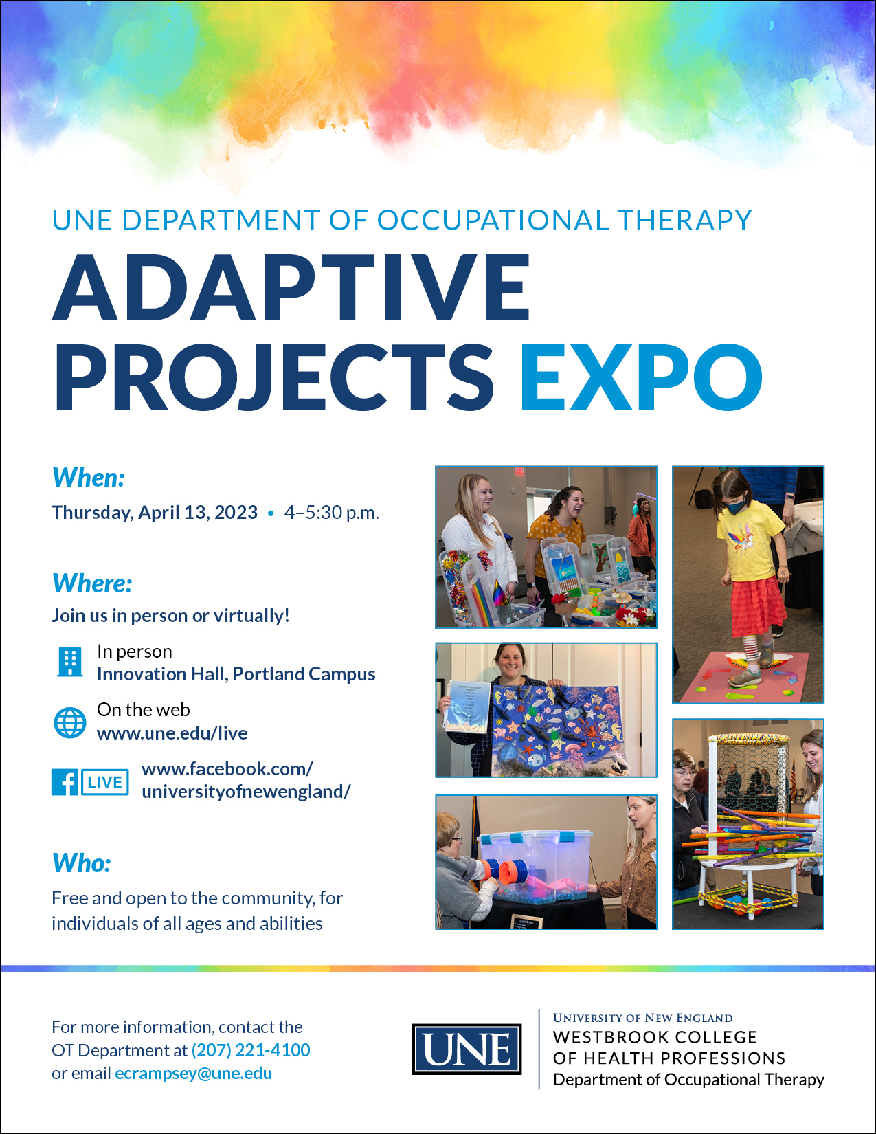 Poster for the 2023 Adaptive Projects Expo event