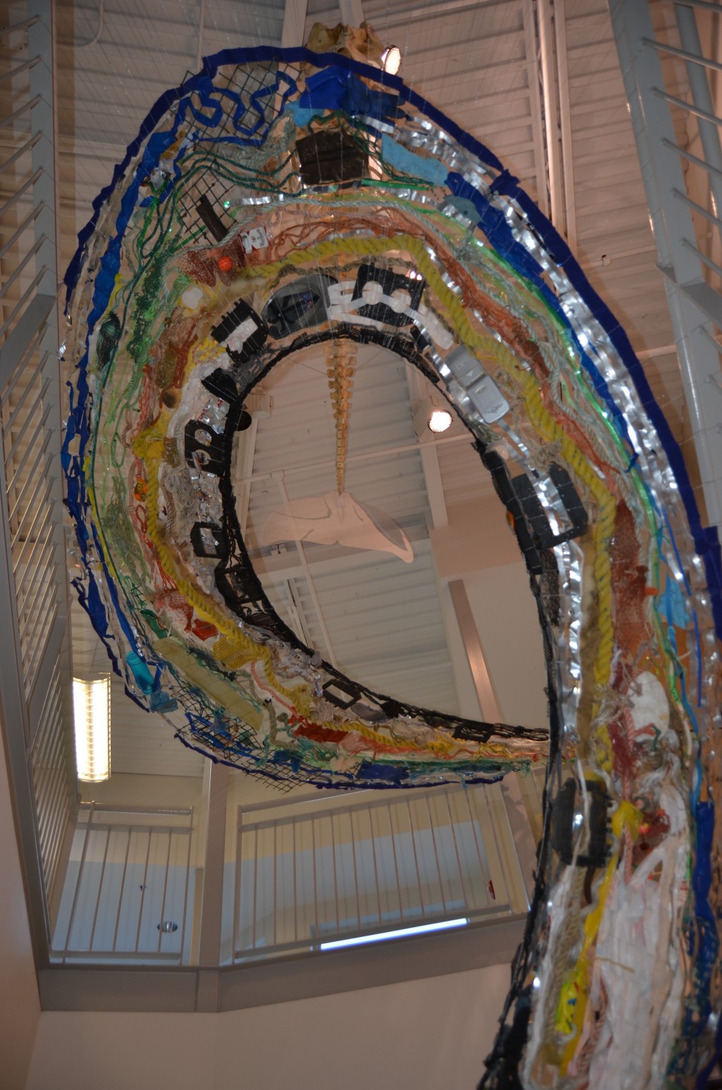 The sculpture is on display in the Arthur P. Girard Marine Science Center