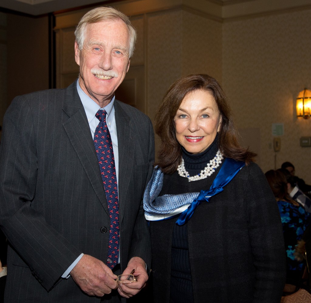 Angus King and President Danielle Ripich
