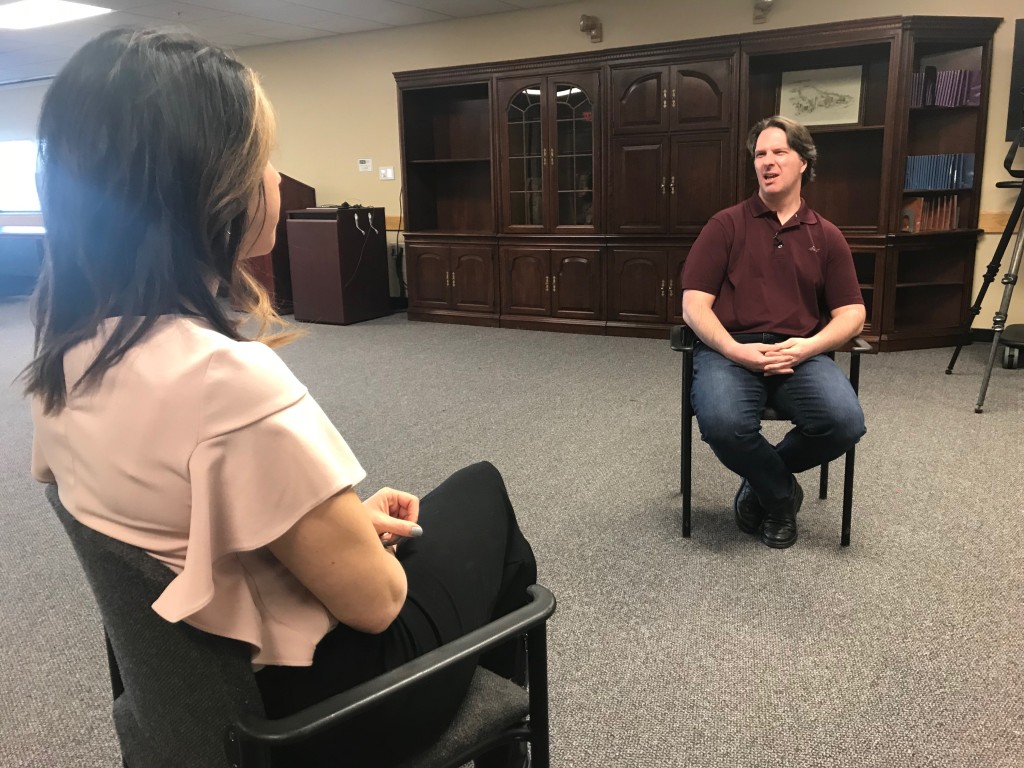 207's Amanda Hill interviews Steven Byrd, faculty advisor for the UNE Players 