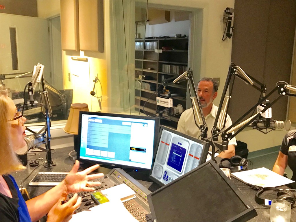 Glenn Stevenson chats with 'Maine Calling' host Jennifer Rooks
