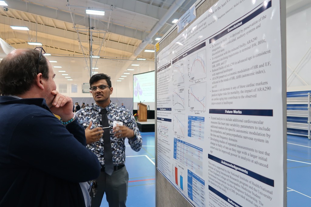 Several UNE faculty members judged the research projects