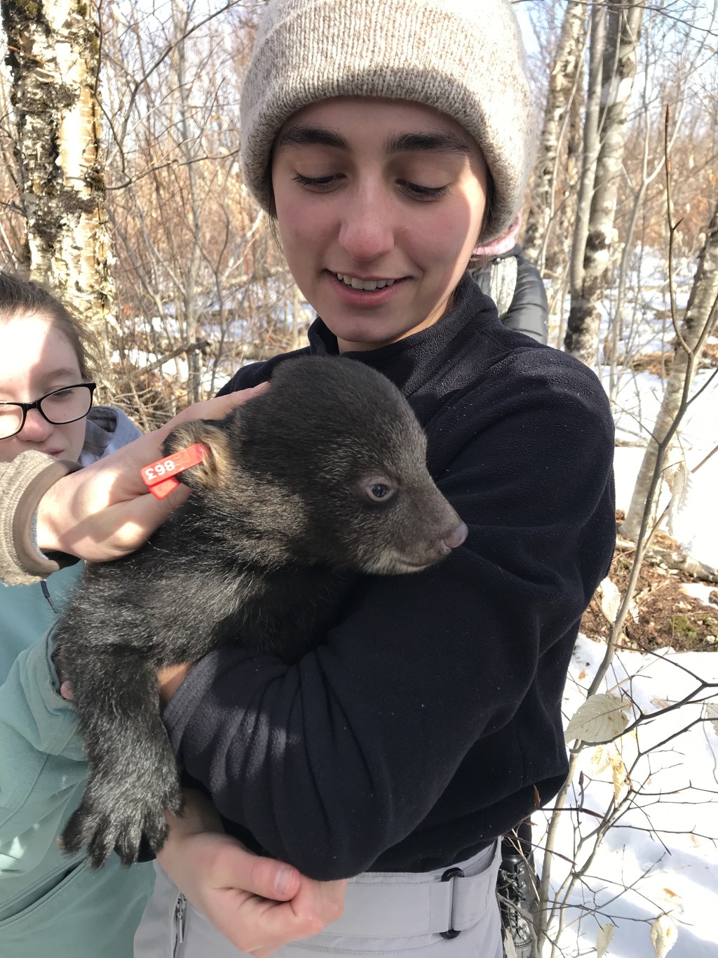 Olivia Scott says students agreed that the cub smelled like the earth