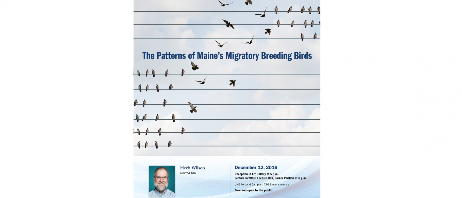 UNE Center for Global Humanities presents “The Patterns of Maine’s Migratory Breeding Birds”