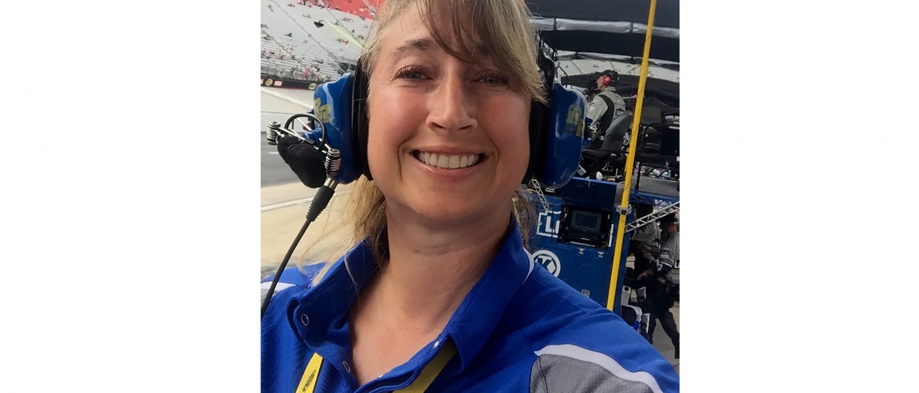 Lara Carlson at the Bristol Motor Speedway