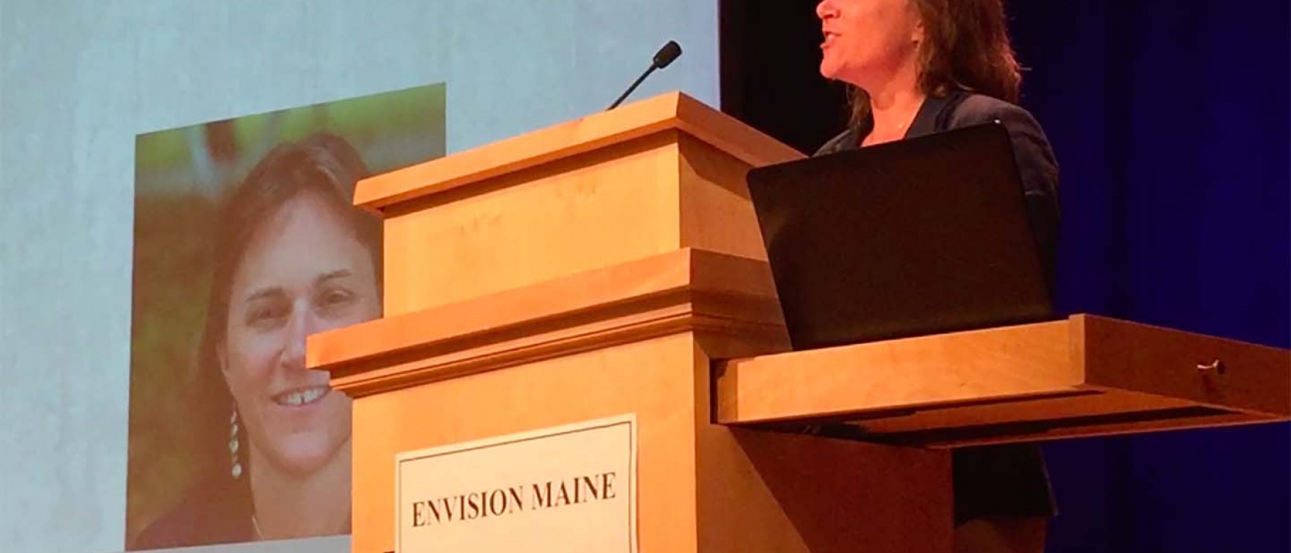 Holly Parker presents at Envision Maine Summit