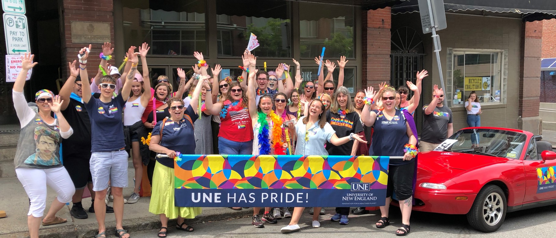 UNE takes part in Pride! Portland