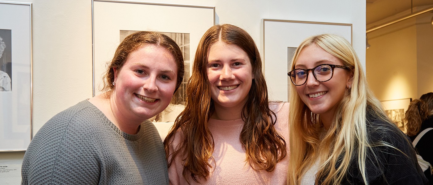 CGH Course Students at a reception in the UNE Art Gallery