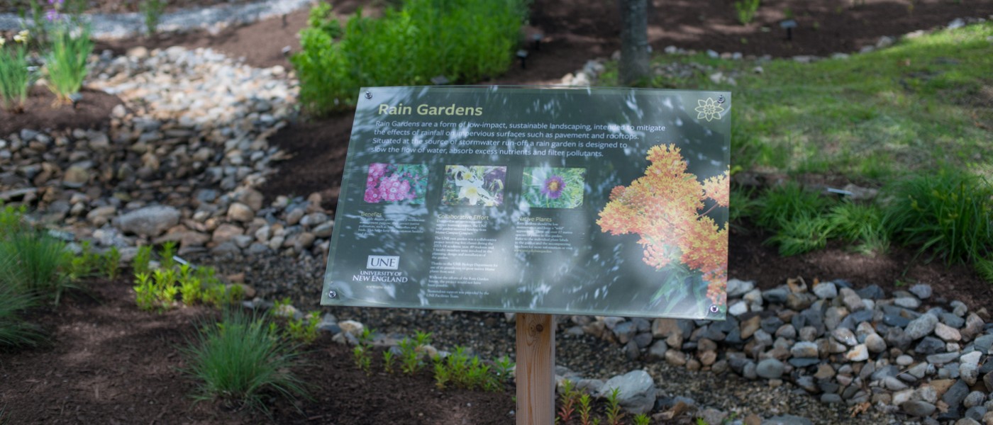 Rain garden sign