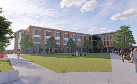 A proposed rendering of the new College of Osteopathic Medicine facility in Portland