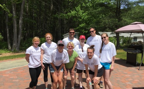 The staff of the Office of Graduate and Professional Admissions recently volunteered as part of the United Way's Day of Caring. 