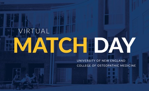 UNE COM students learned their residency matches on Match Day on March 20