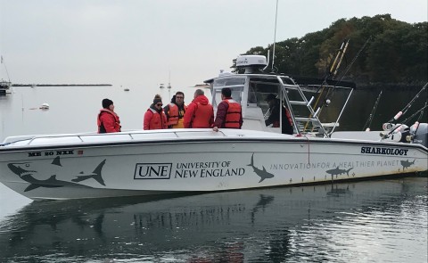James Sulikowski and two graduate students recently took WCSH along on a shark research trip