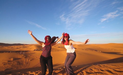 UNE Morocco students journey to the Sahara