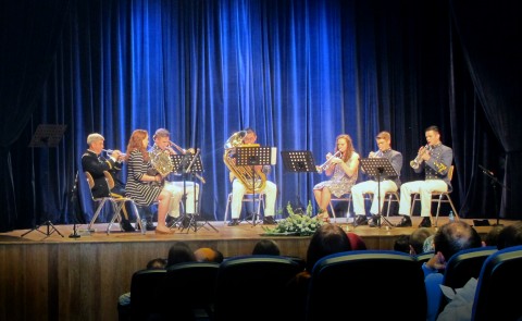 Virginia Military Institute’s Brass Ensemble performs at UNE’s Tangier Campus