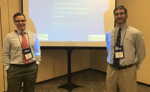 UNE's Dan Mickool recently presented IPE research results with Corey Smith in Washington, D.C.