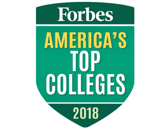 2017 Forbes America's Top Colleges badge