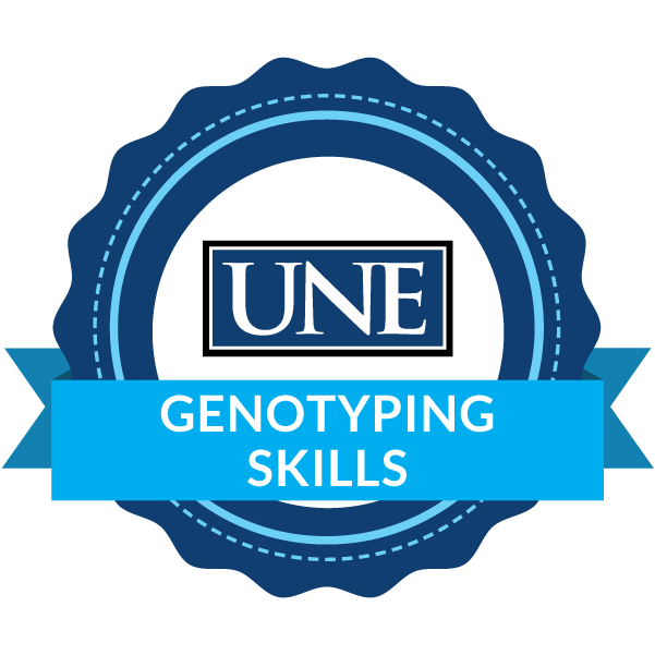 une badging program genotyping skills badge icon