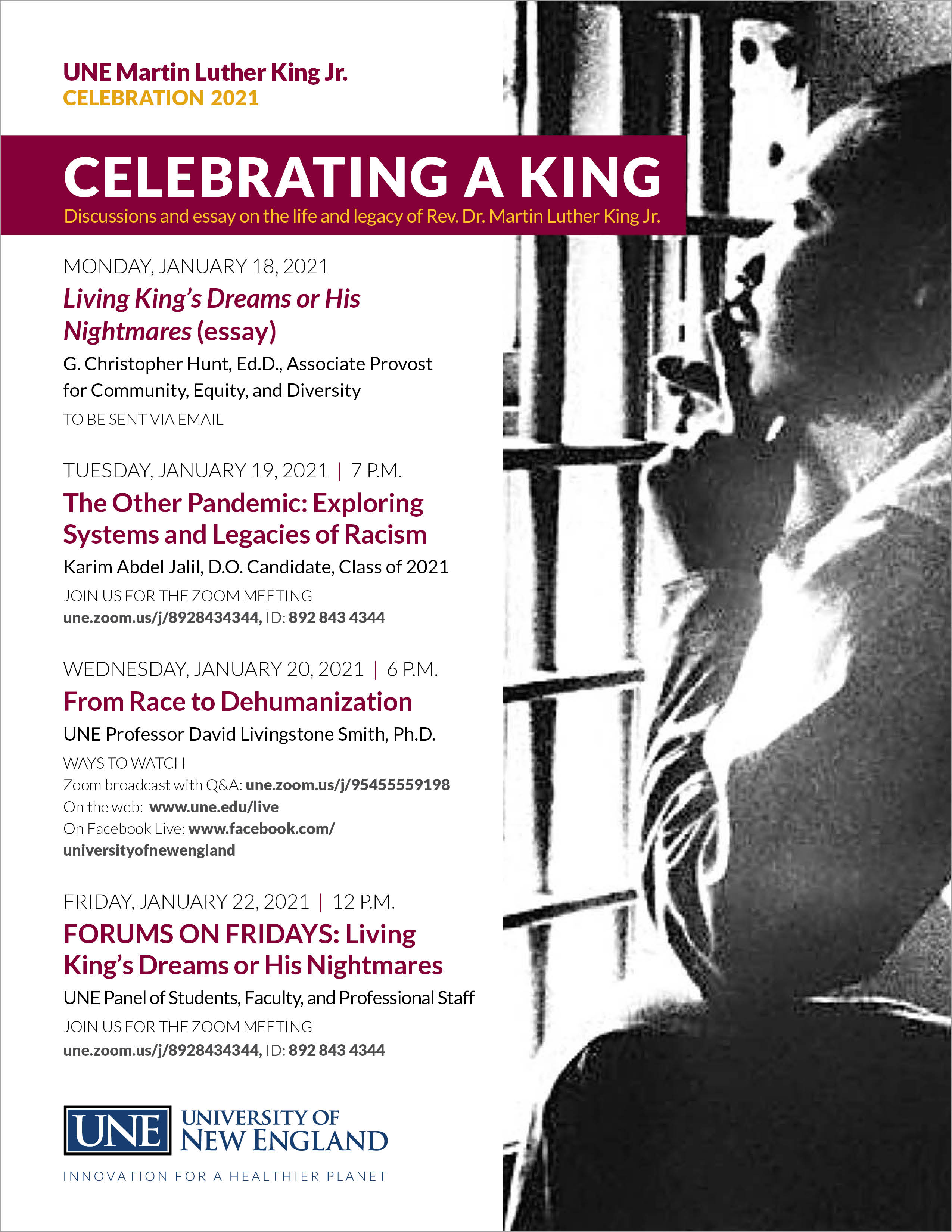 Flyer for Martin Luther King Jr. Celebration