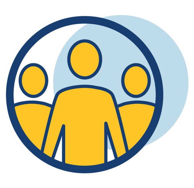 graphic showing that visitors are allowed on campus