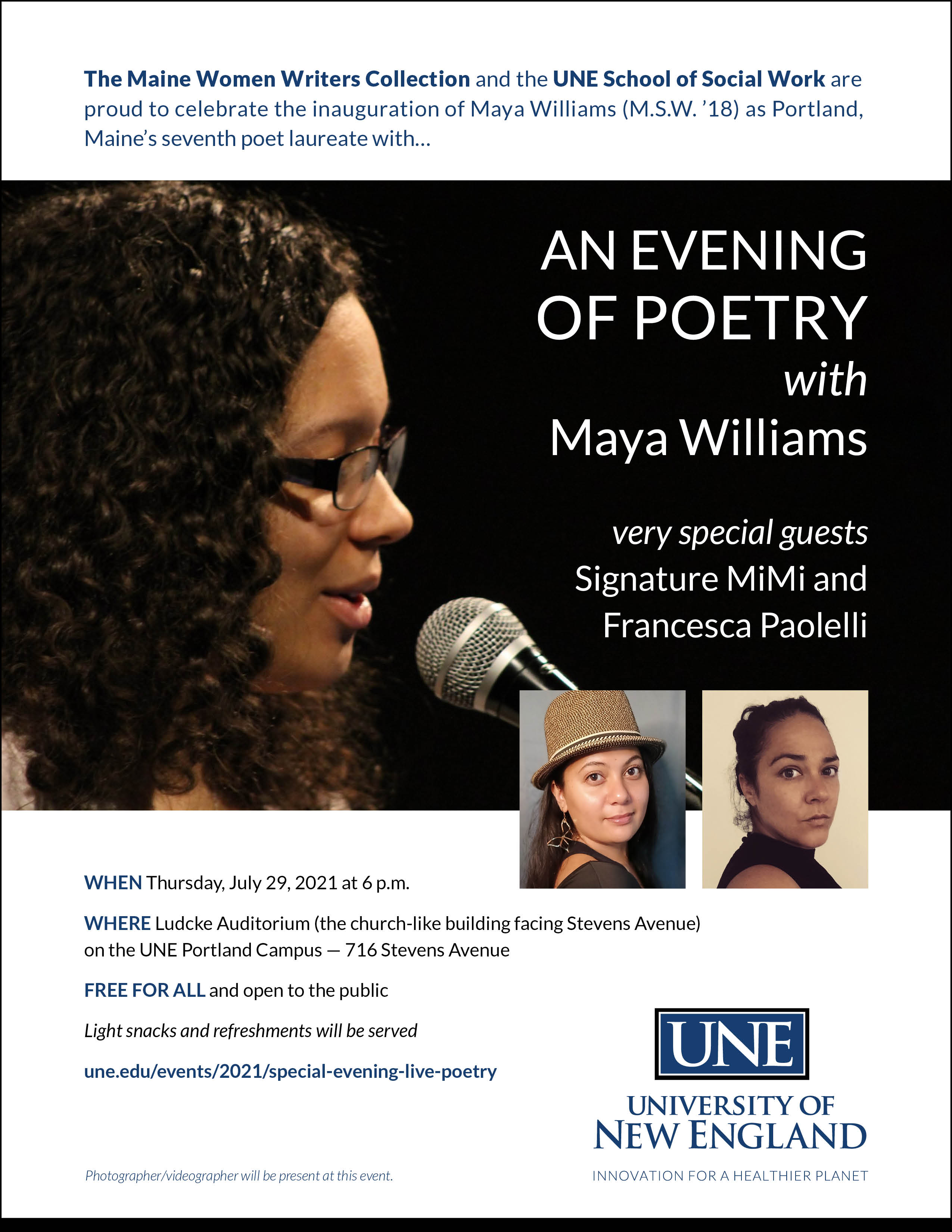 An Evening of Poetry with Maya Williams