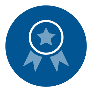 blue ribbon icon