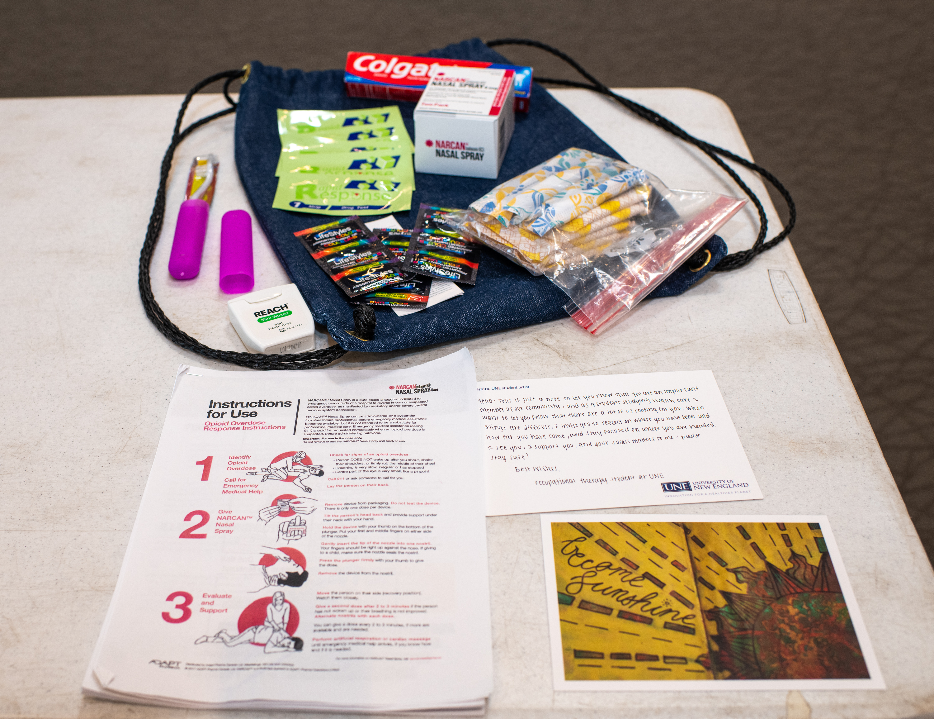 UNE students, MDOC partner to assemble 1,000 harm reduction kits