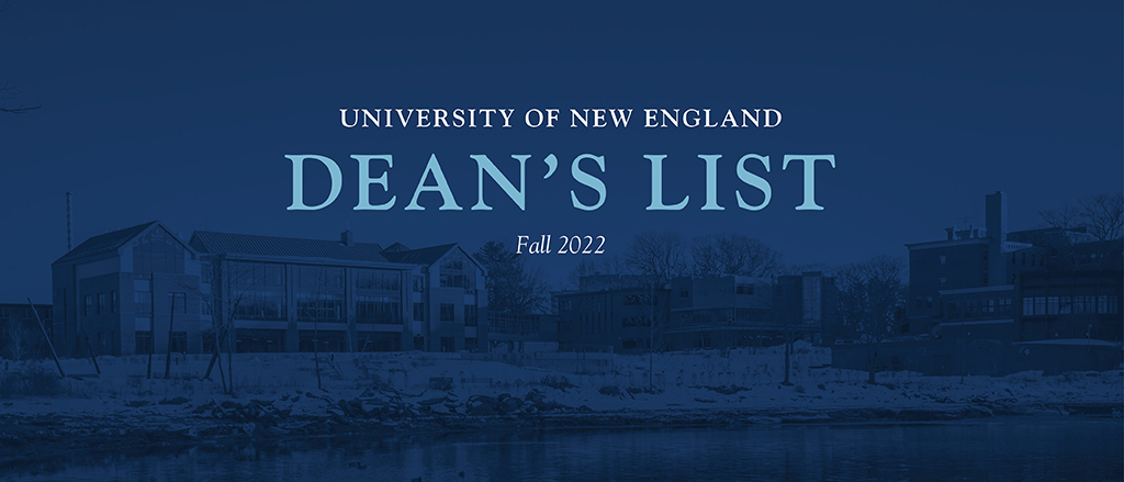 Dean's List graphic fall 2022 photo of campus
