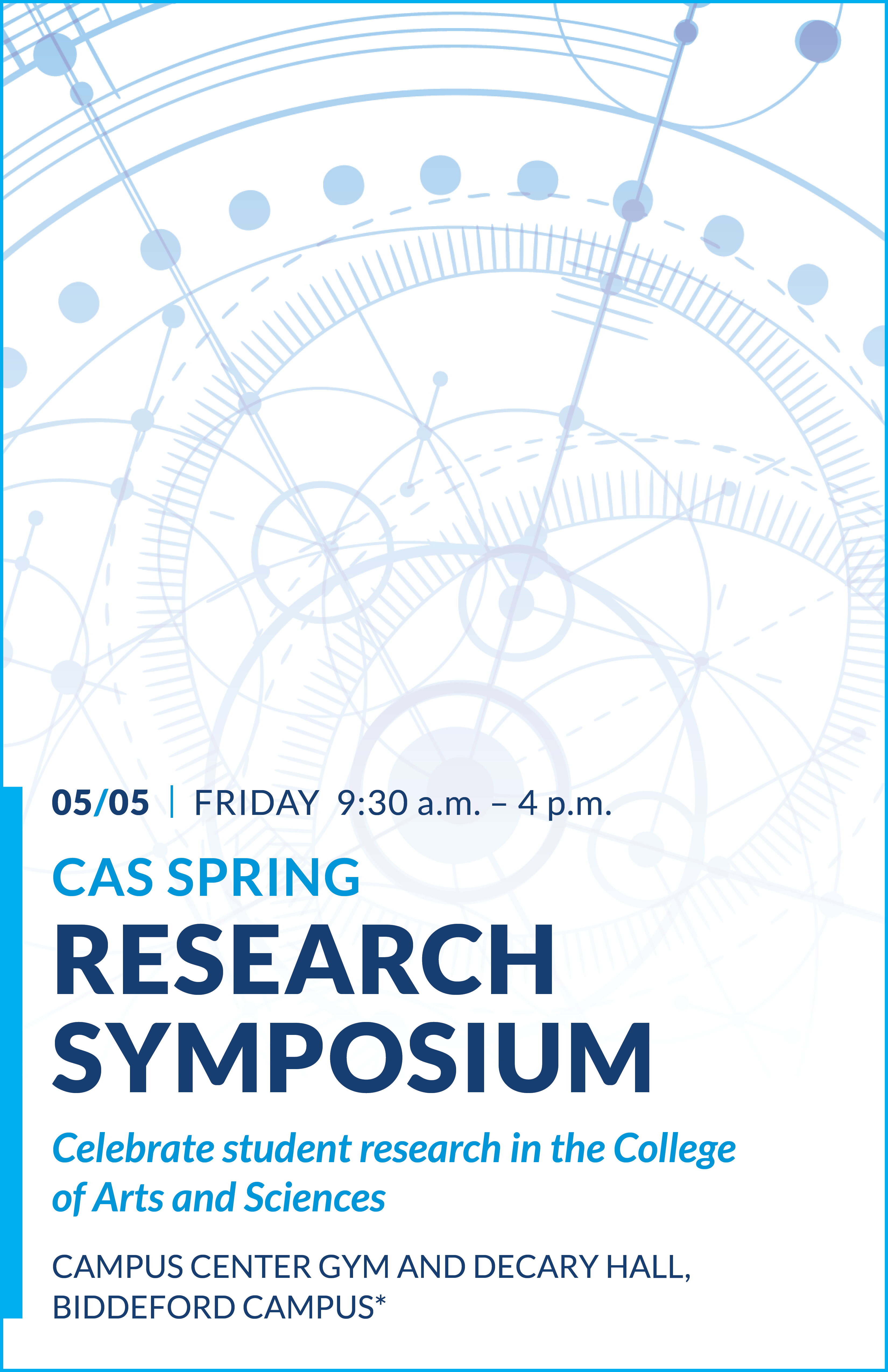 Poster for the 2023 C A S Spring Research Symposium