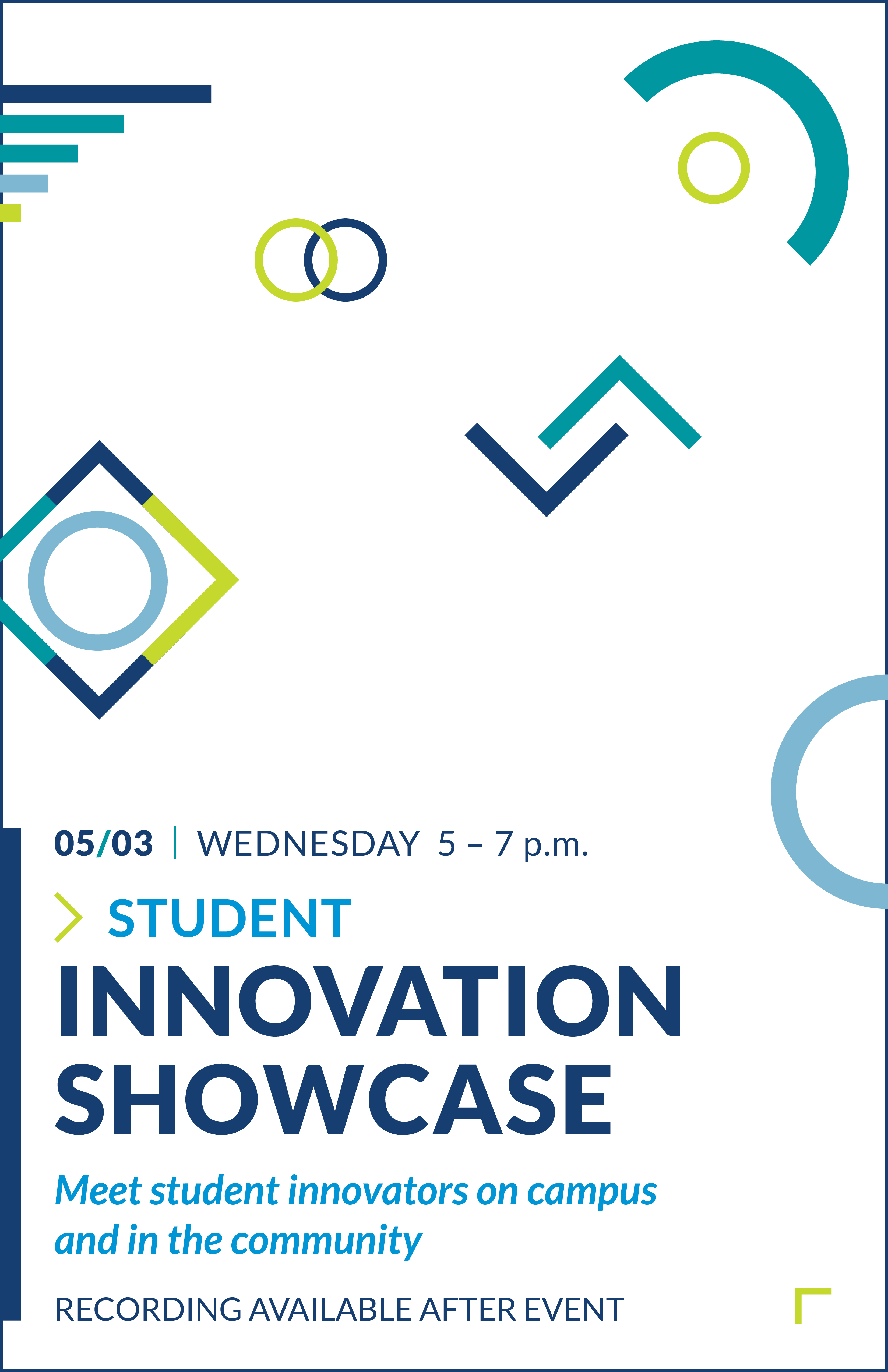 Poster for the 2023 Student Innovation Showcase