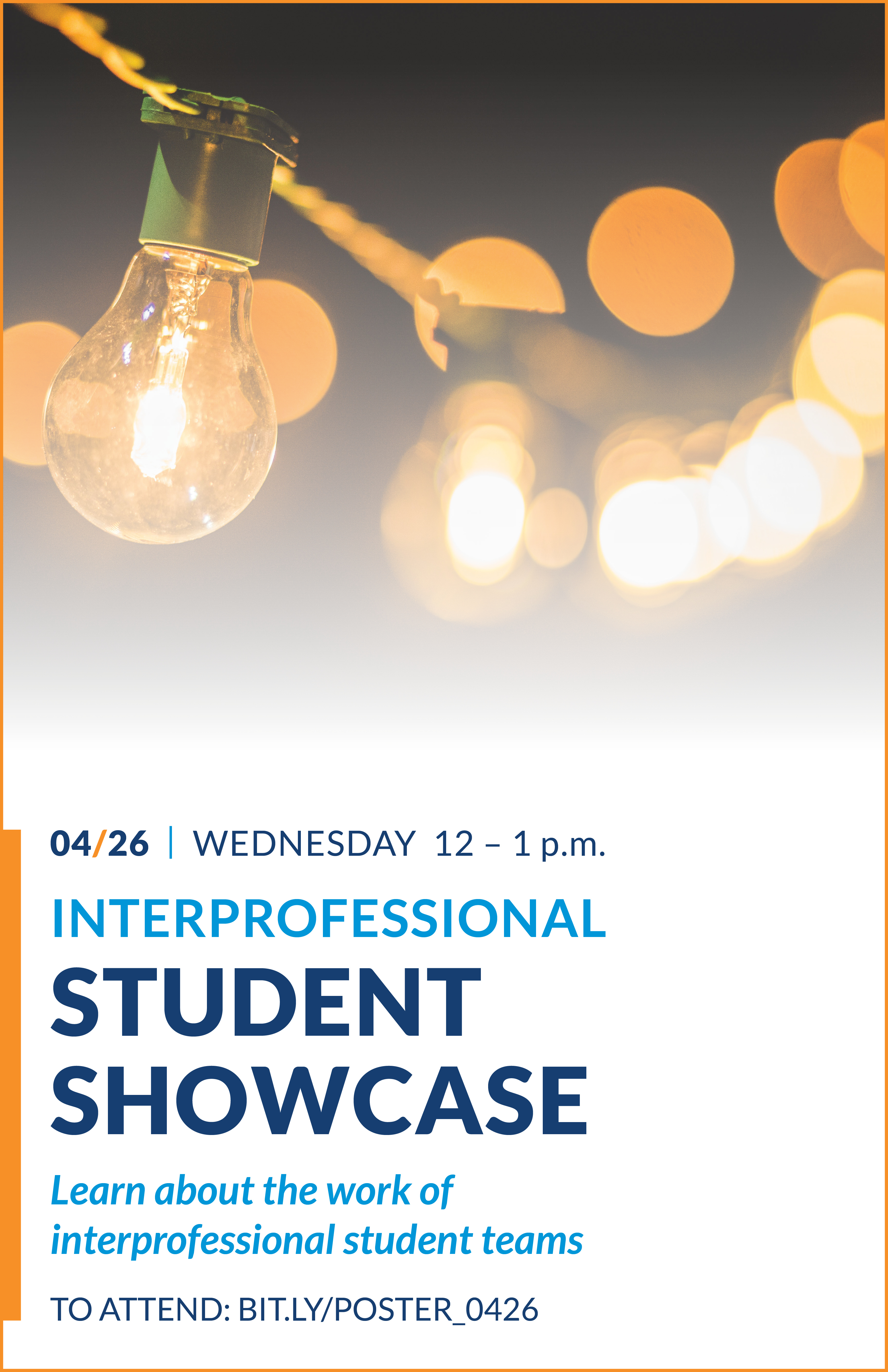Poster for the 2023 Interprofessional Student Showcase