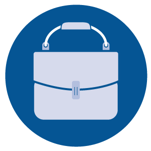 Simple illustration of a briefcase