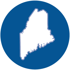 Illustration of the Maine state