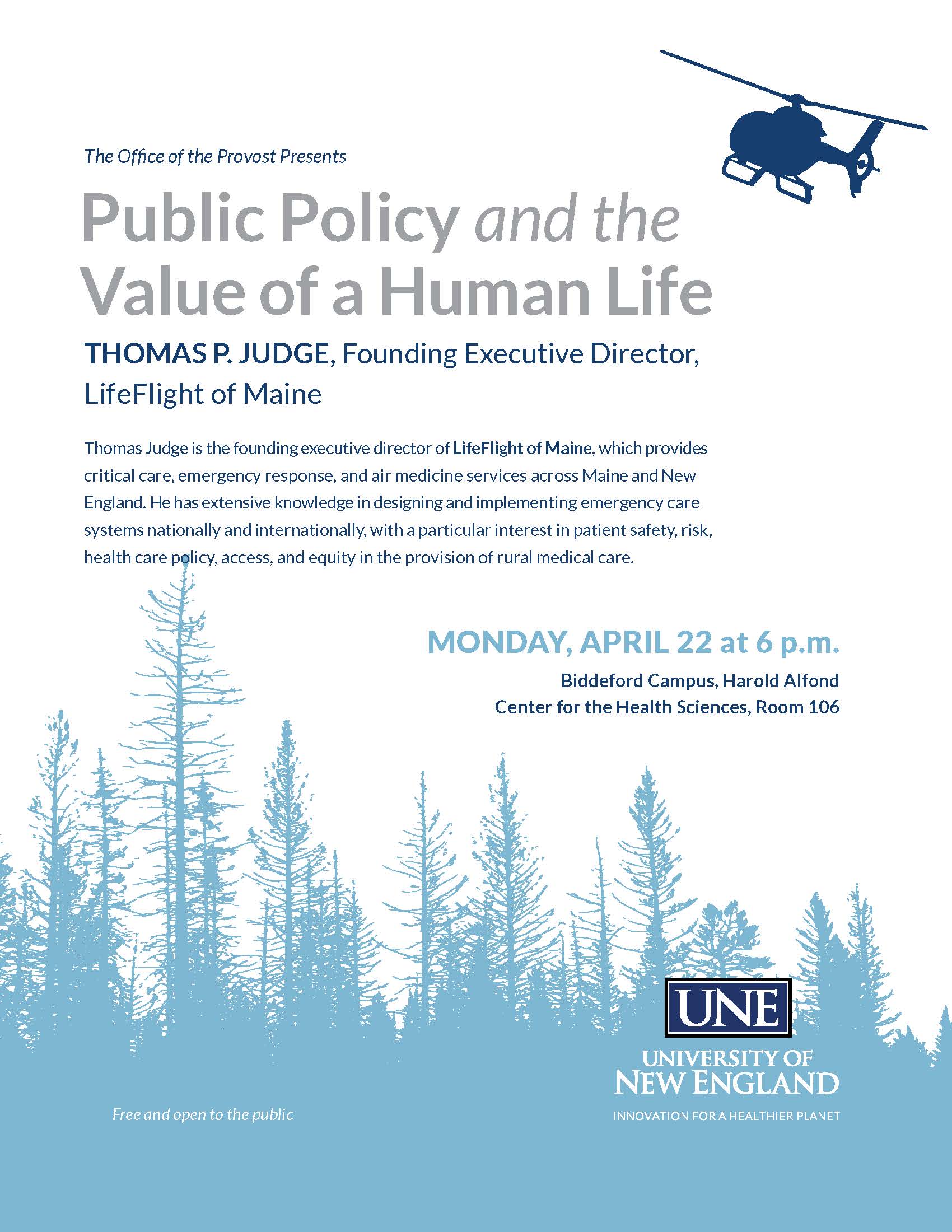 Public Policy and the Value of a Human Life event flyer