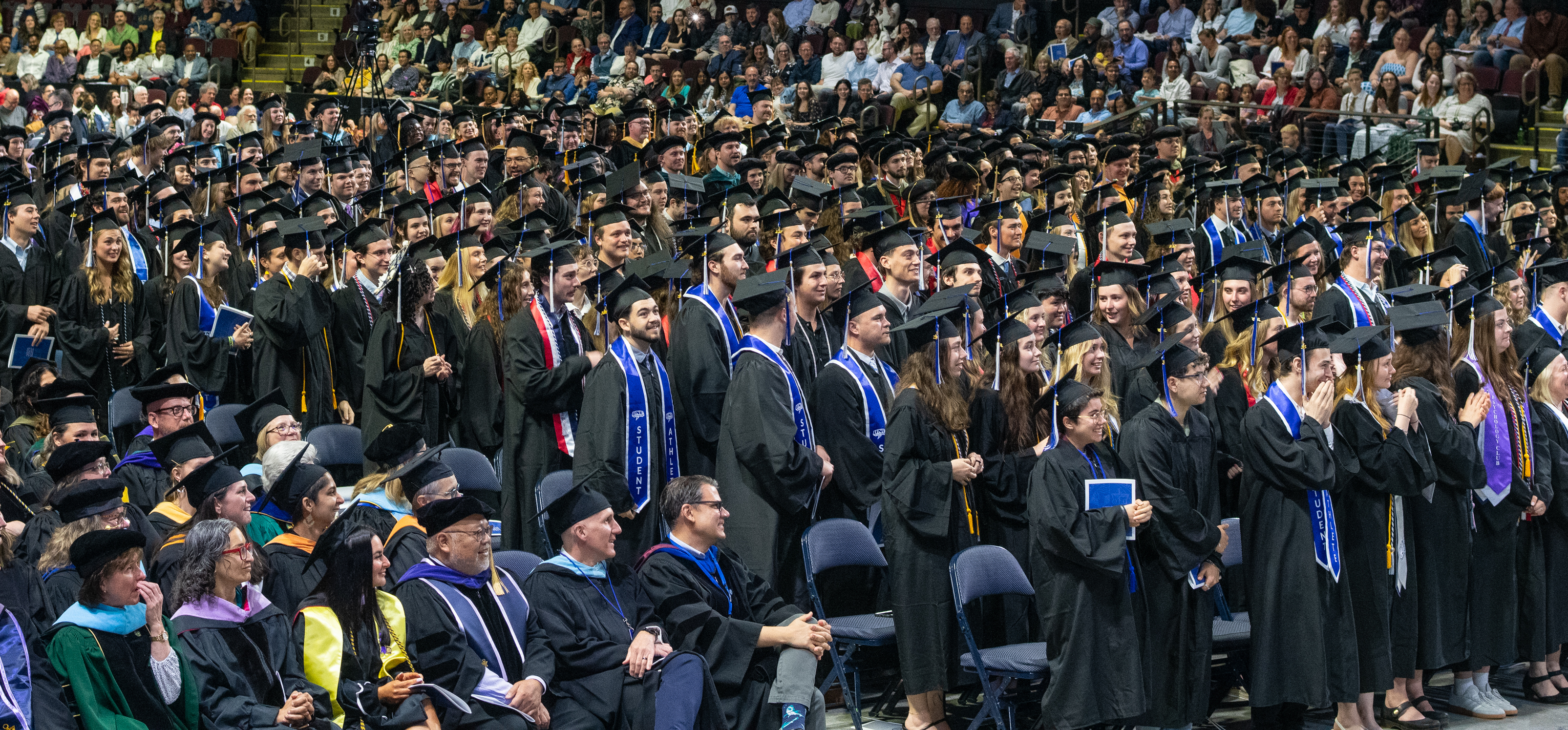 A sea of graduates in the Cross Insurance Arena