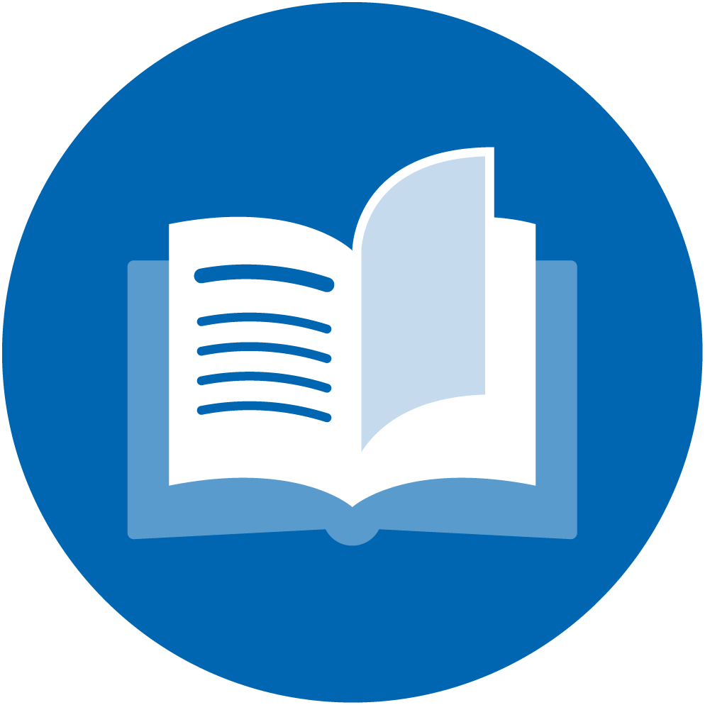 An icon of an open book