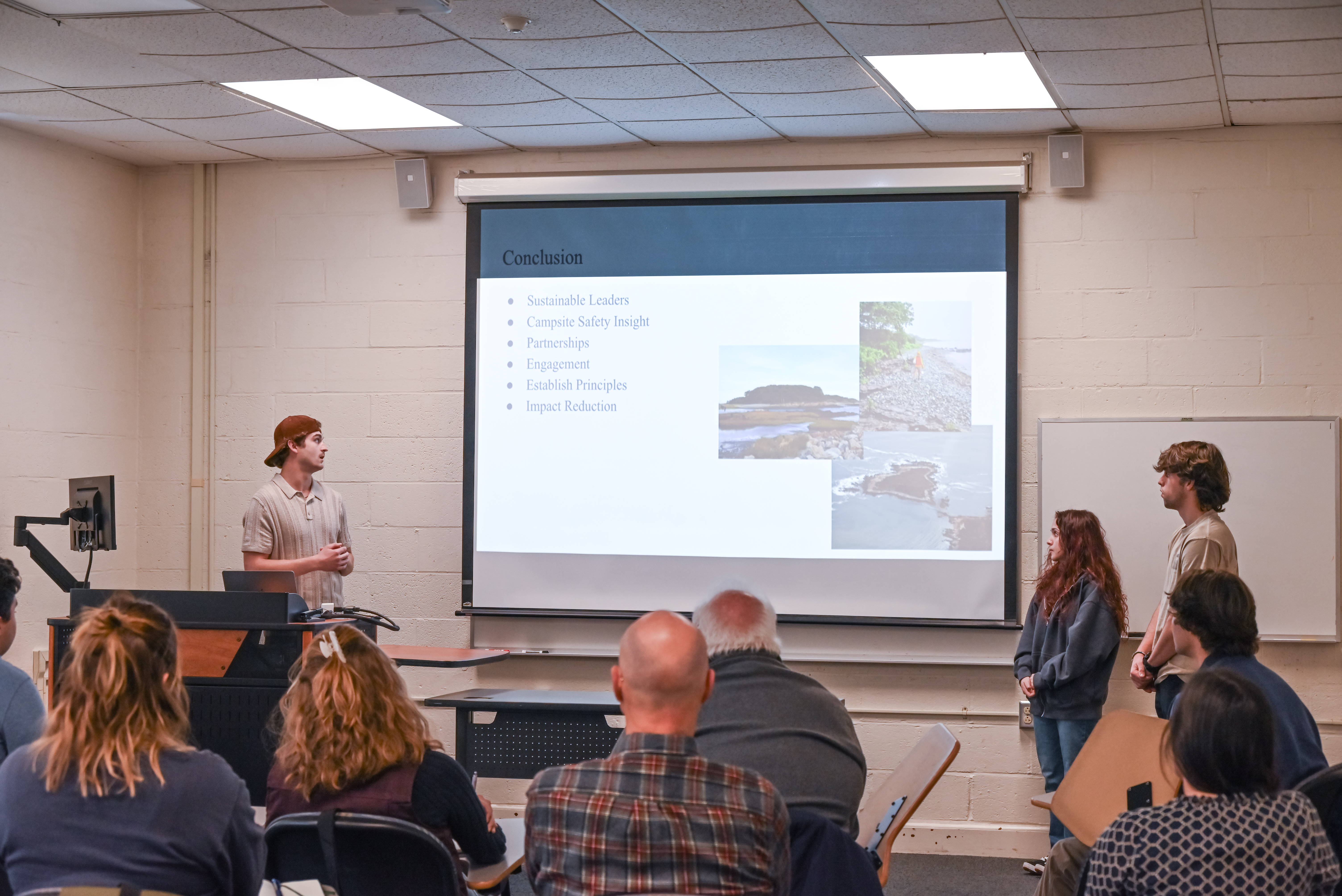 UNE outdoor business students provide marketing ideas that aid local land trust 
