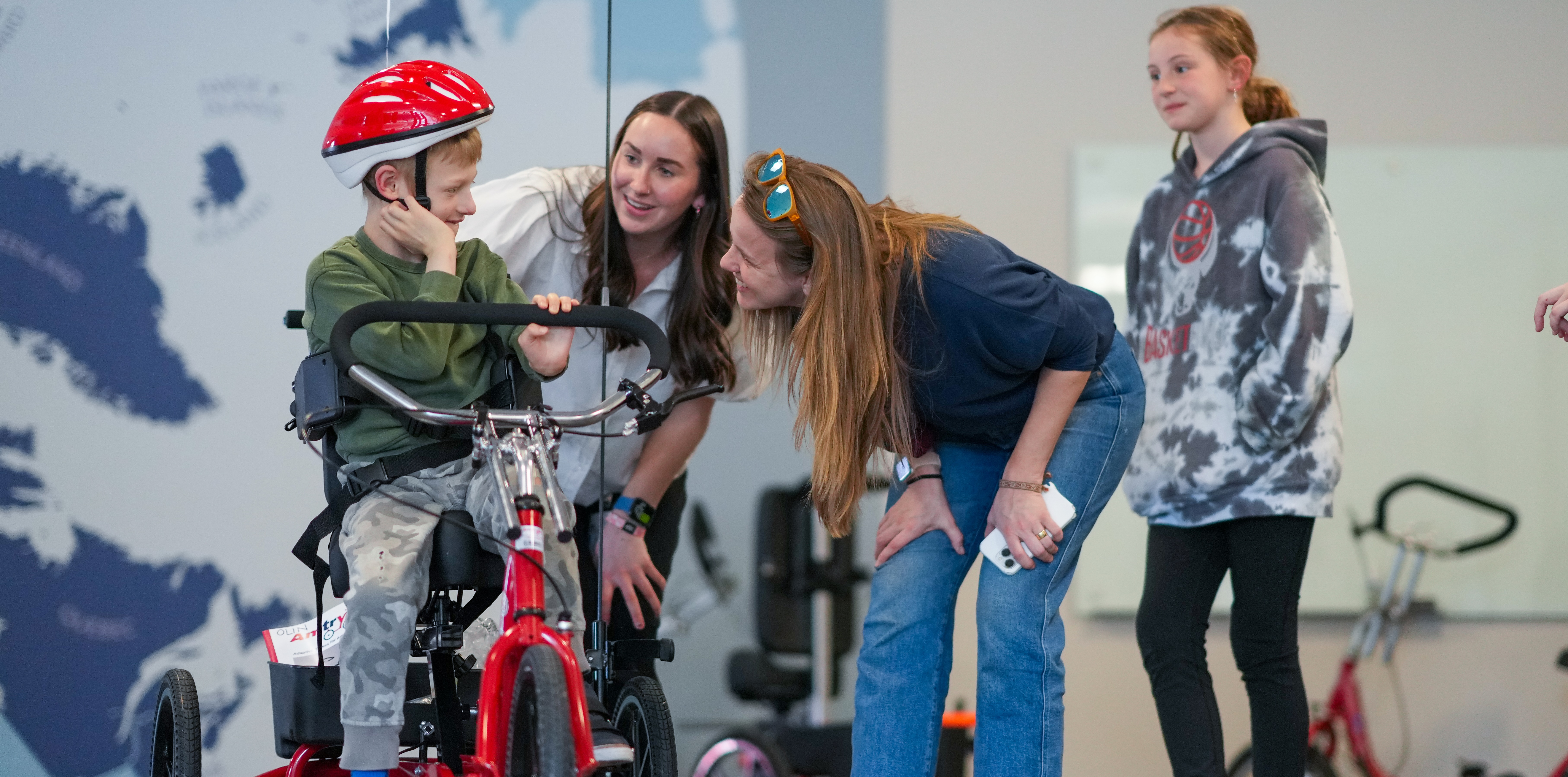 UNE students foster mobility access for locals with disabilities at adaptive bicycle fitting