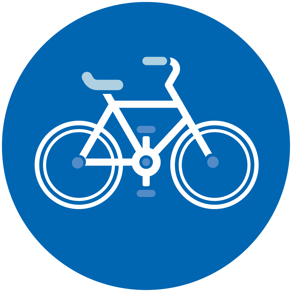 An illustration of a bicycle