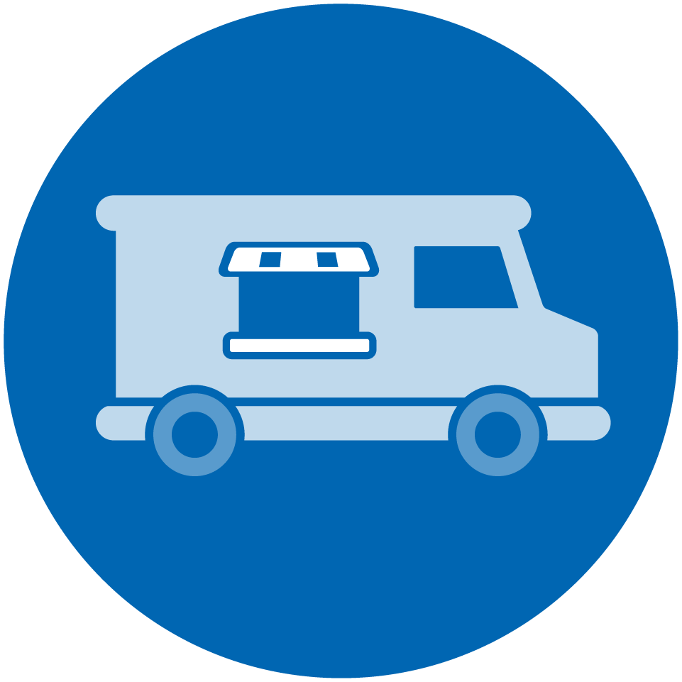 Illustration of a food truck