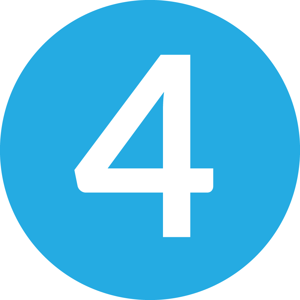 icon of a blue circle with a white number 4 in the center