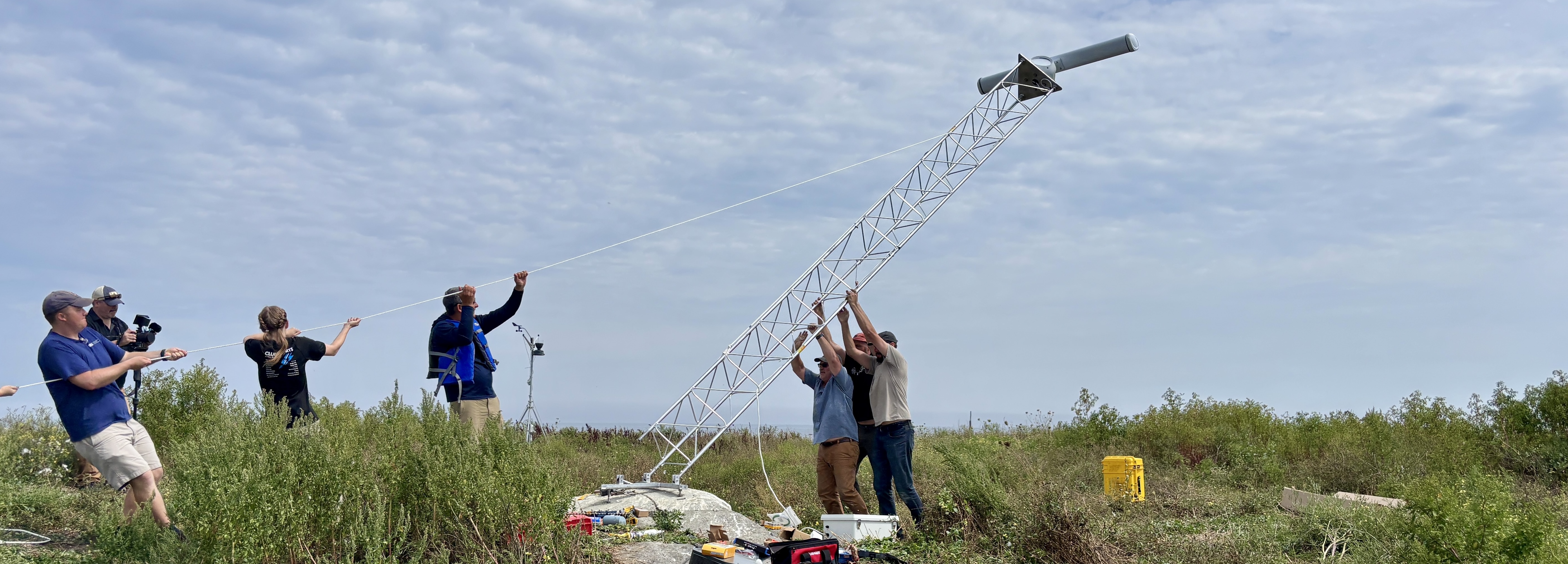 UNE researchers install wave radar to track spur jetty’s impact on Saco’s Camp Ellis
