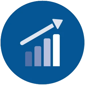 An illustration of an increasing graph