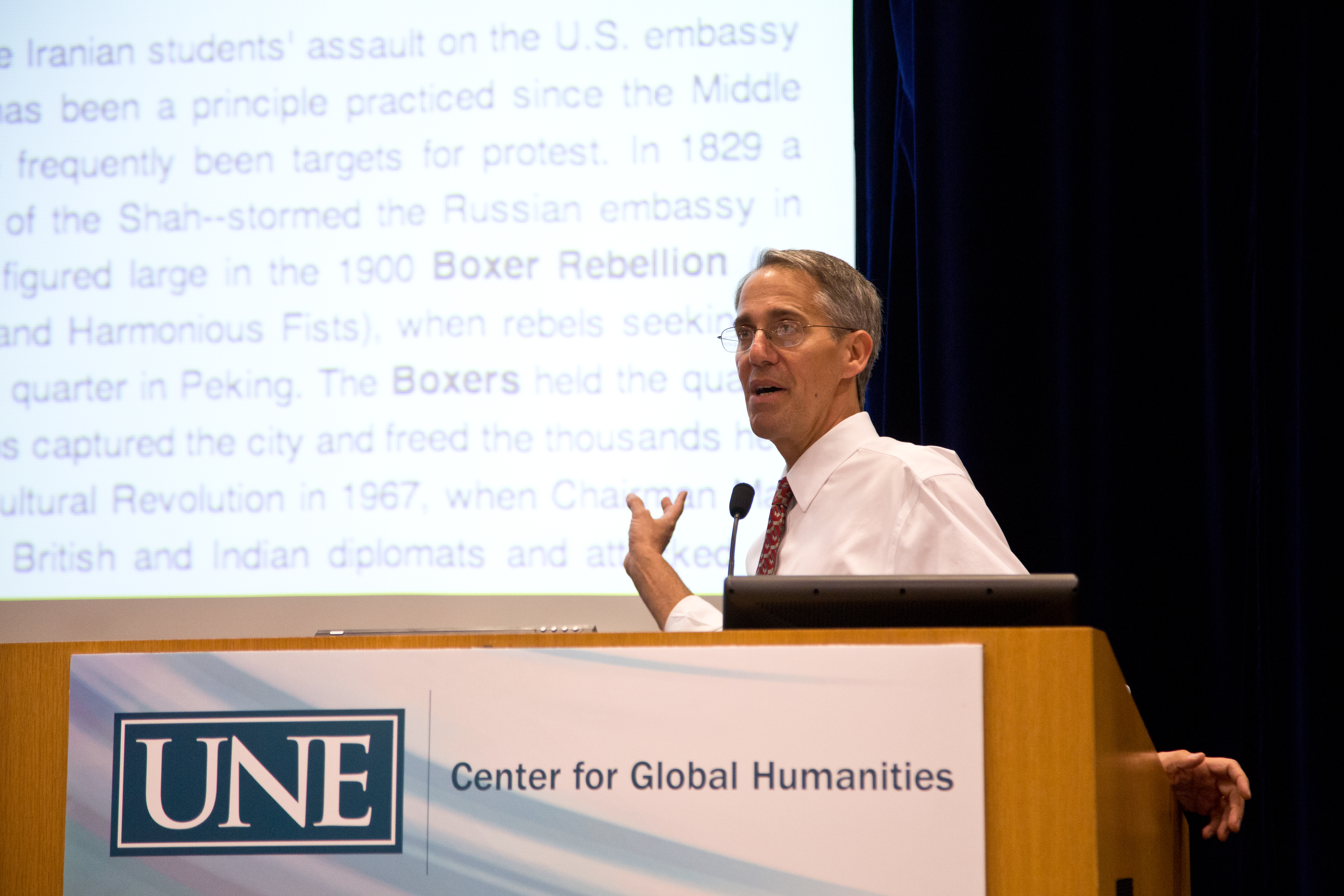 Jeffrey Wasserstrom lectures at U N E