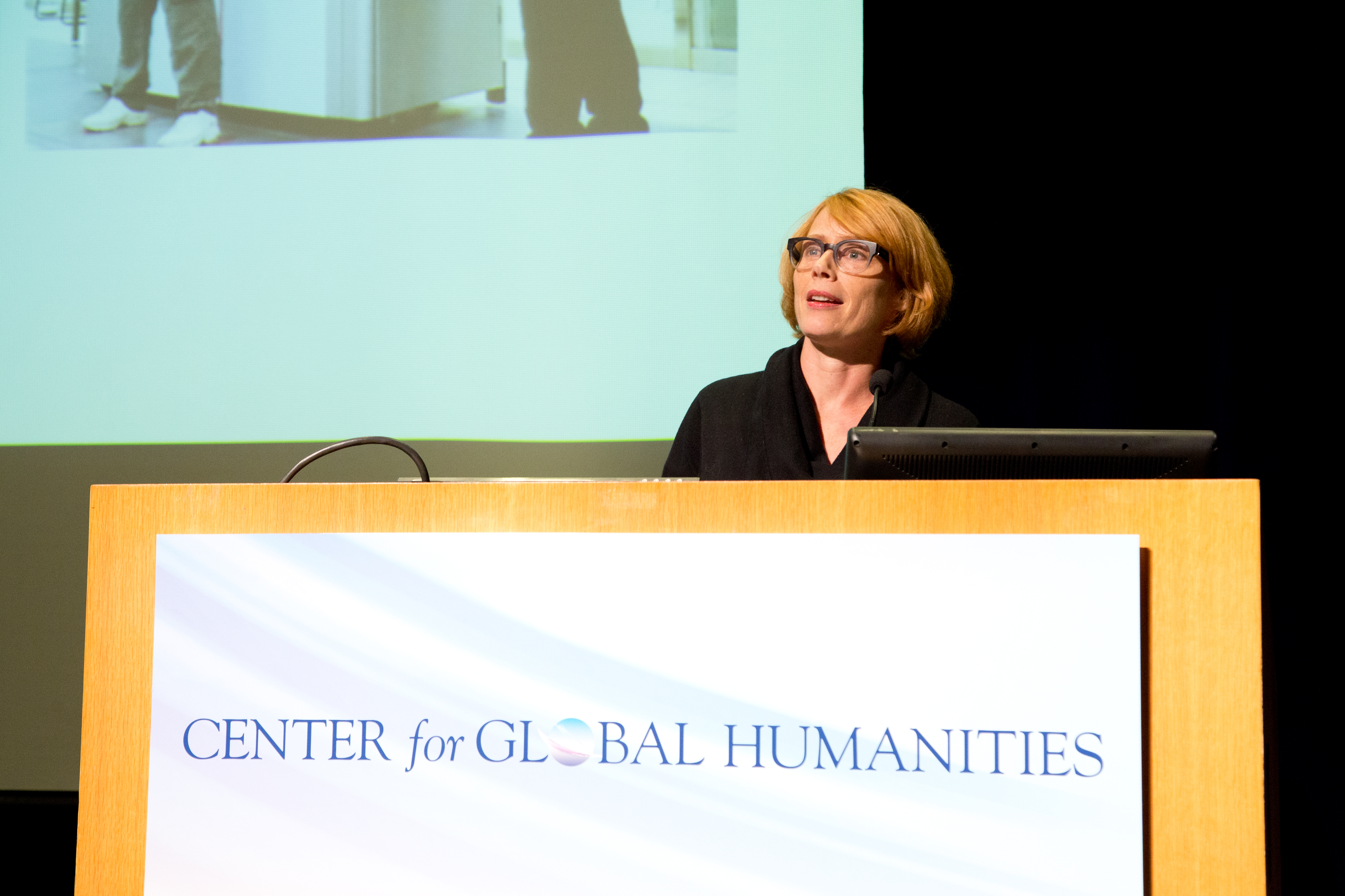 Rachel Carey Hall delivering CGH lecture