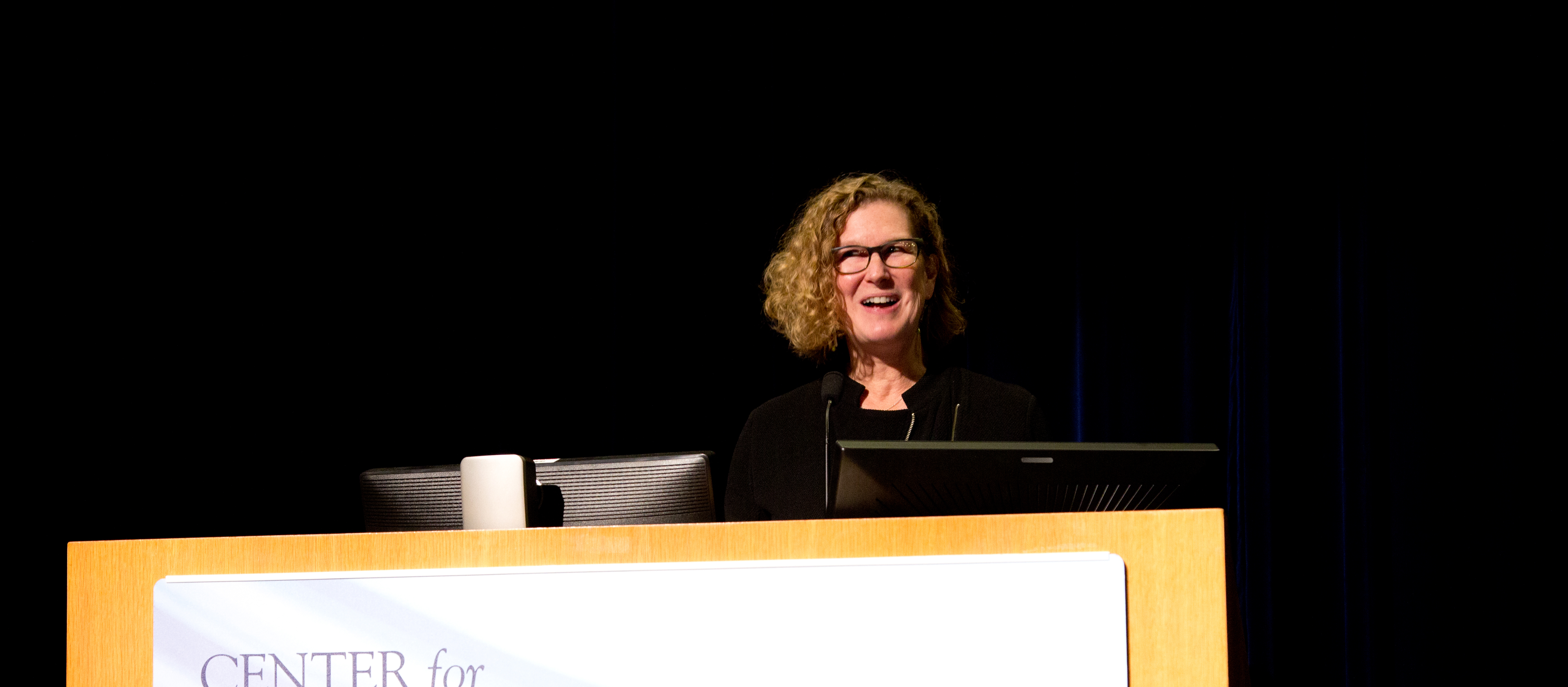 Catherine Besteman Lecturing at U N E Center for Global Humanities