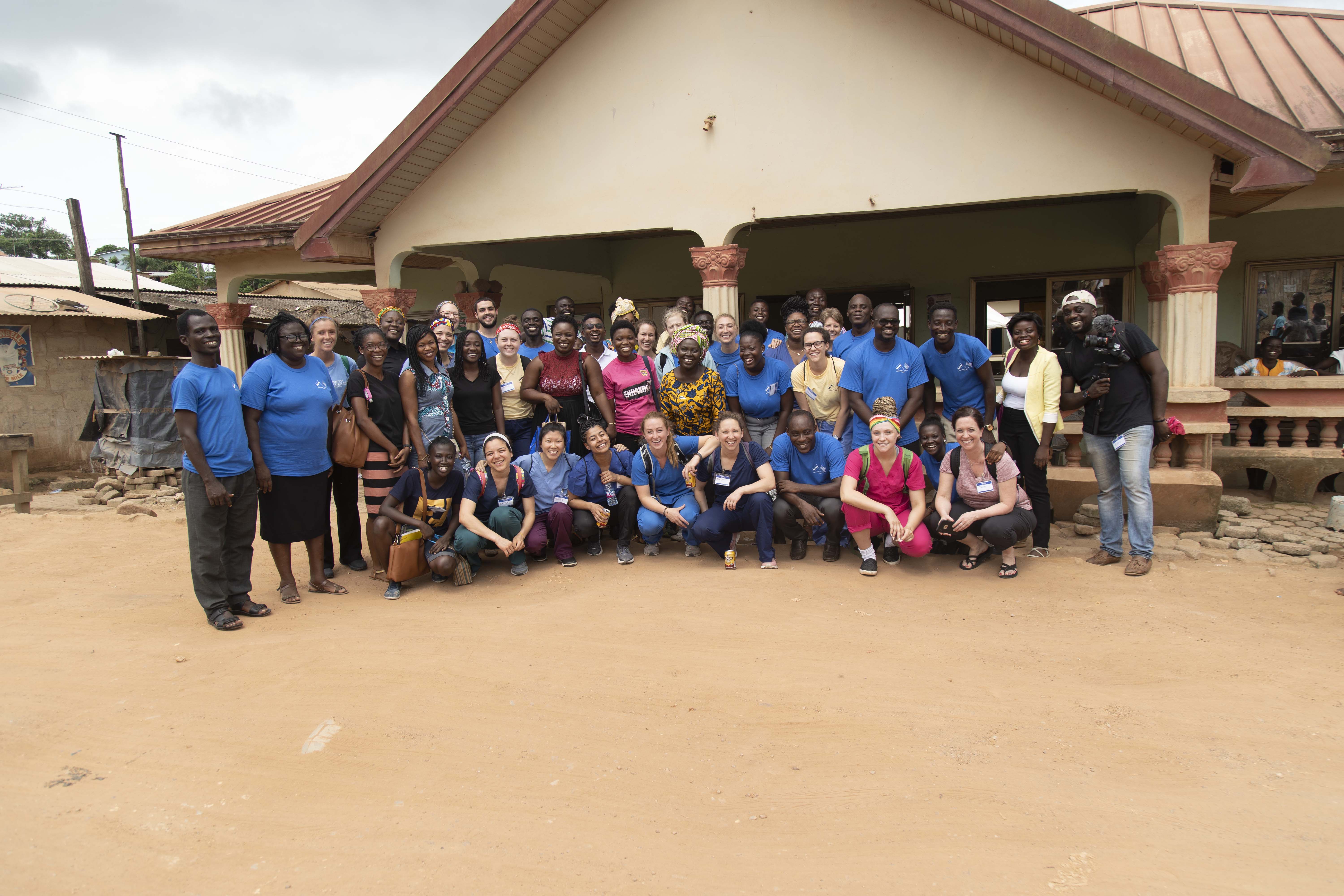 U N E students in Ghana