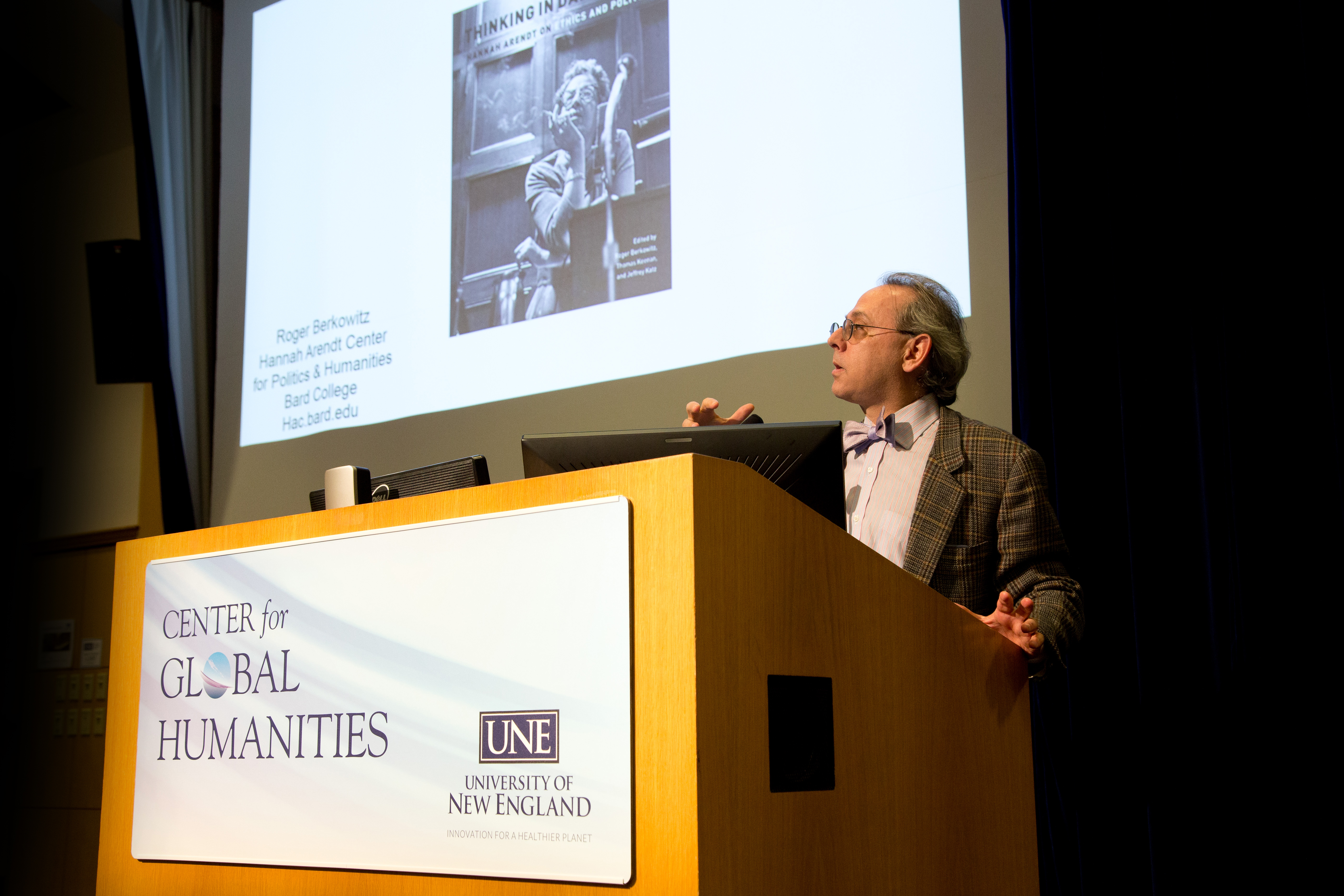 Roger Berkowitz lecturing at Center for Global Humanities