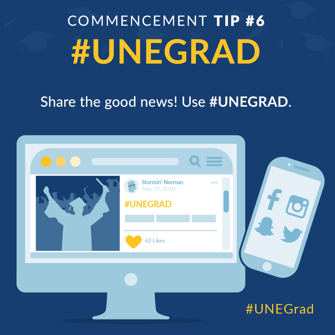 #UNEGRAD: Share the good news! Use #UNEGrad.