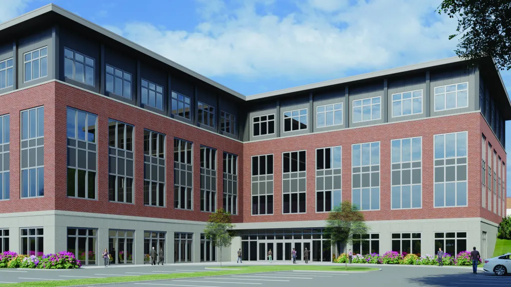 An artist’s conceptual rendering of the new home of the UNE College of Osteopathic Medicine